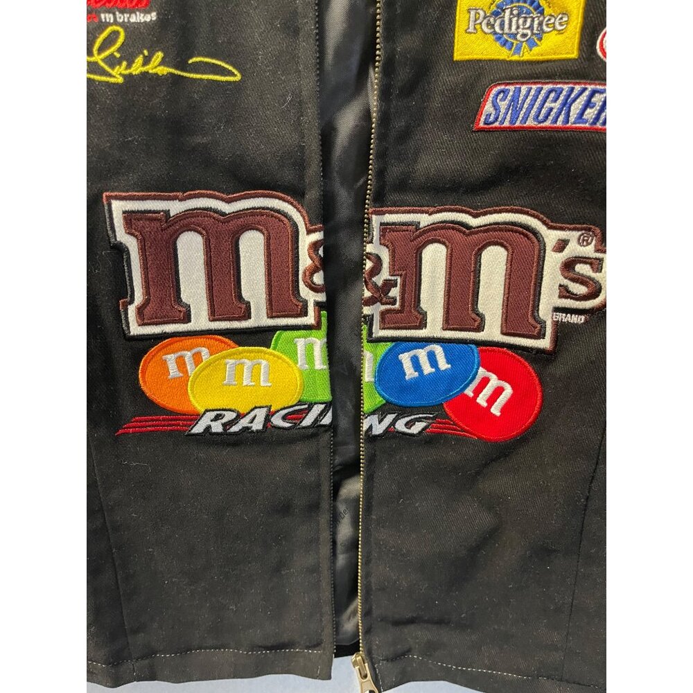 Vintage Nascar M&M Racing Team Jacket #38 Jeff Hamilton Designs Size XL - Picture 6 of 14